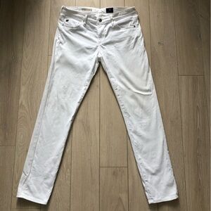 AG Adriano Goldschmied The Stevie Ankle White Jeans